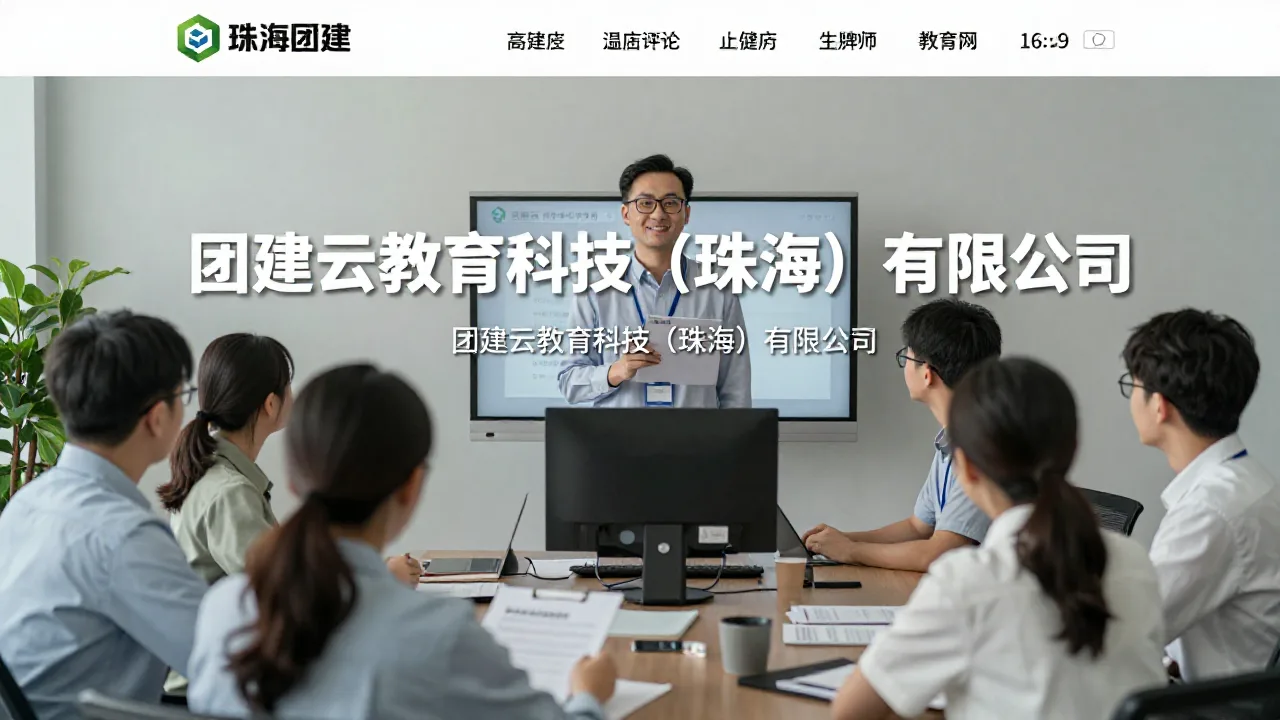 团建云教育科技（珠海）有限公司 首页主视觉